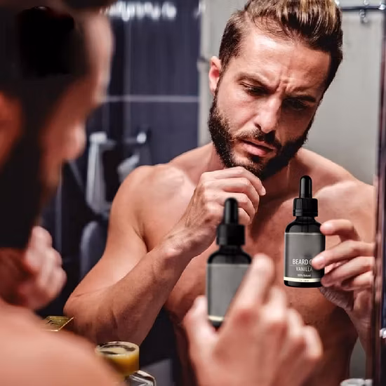 Óleos de jojoba de argan OEM de marca própria Óleo de barba masculino Tratamento de manutenção de bigode Óleo de barba