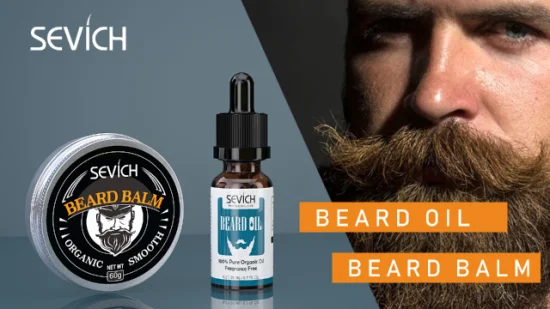 Óleo de barba de elemento natural para cabelos de barba nutritivos e amaciantes